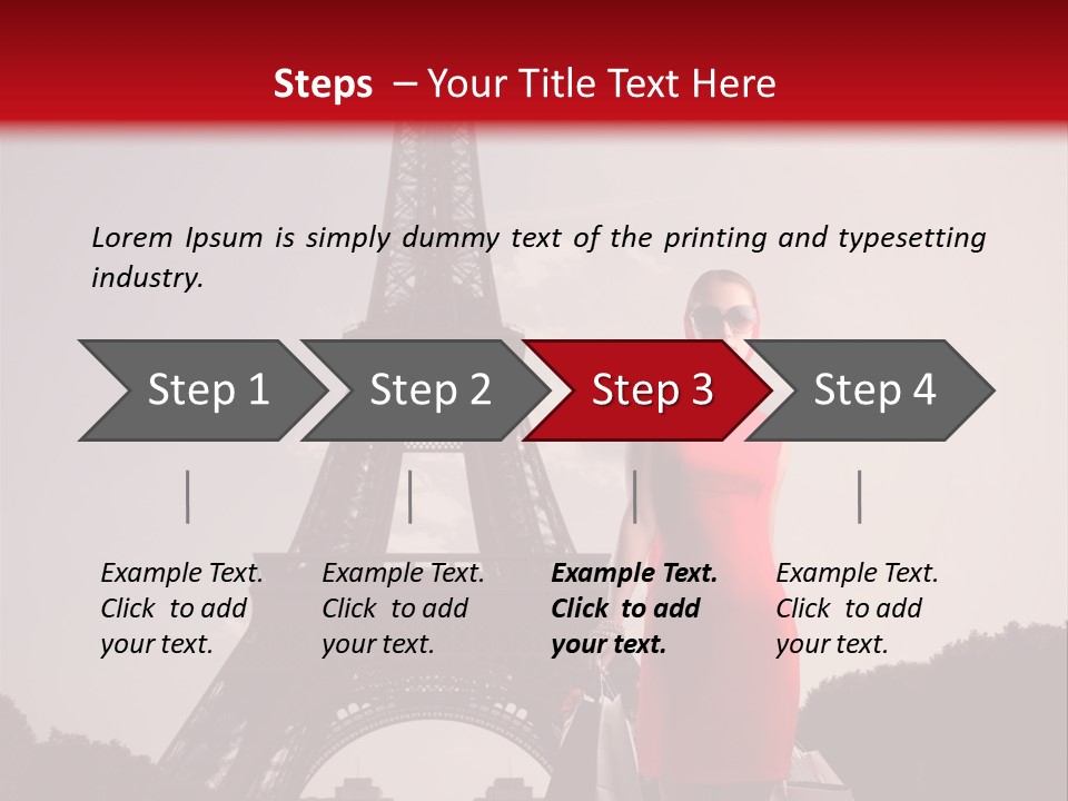 Rich Walk Dress PowerPoint Template