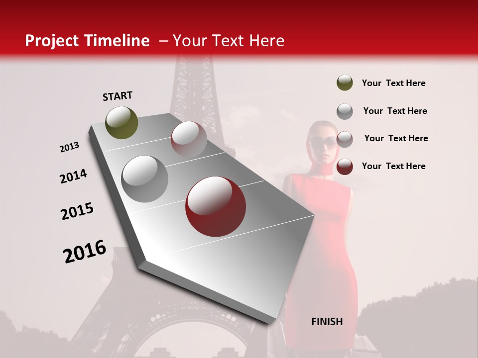 Rich Walk Dress PowerPoint Template