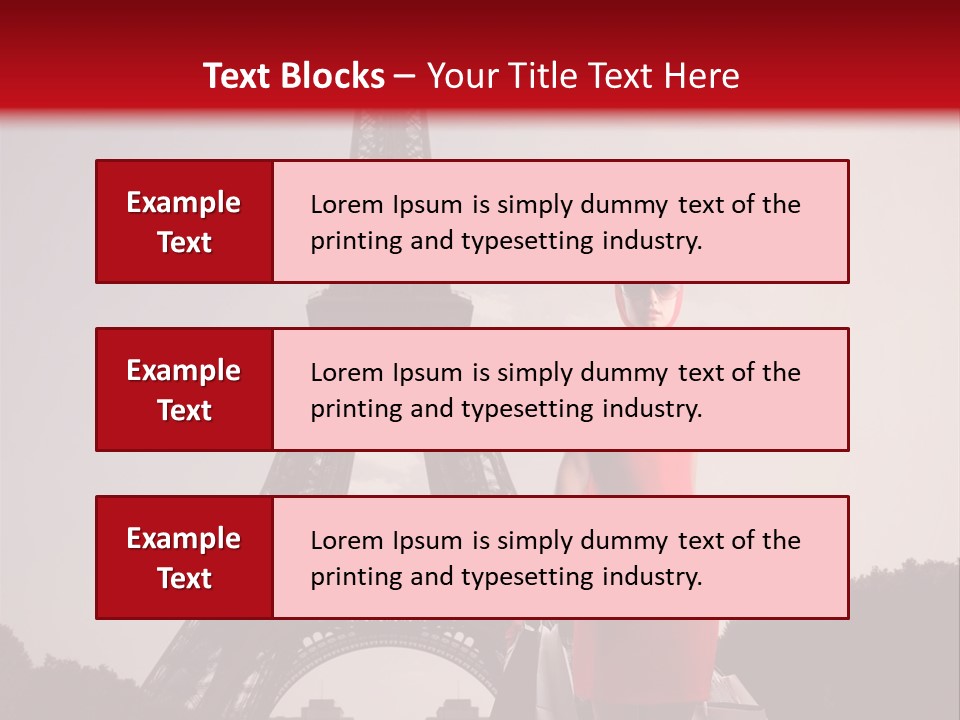 Rich Walk Dress PowerPoint Template