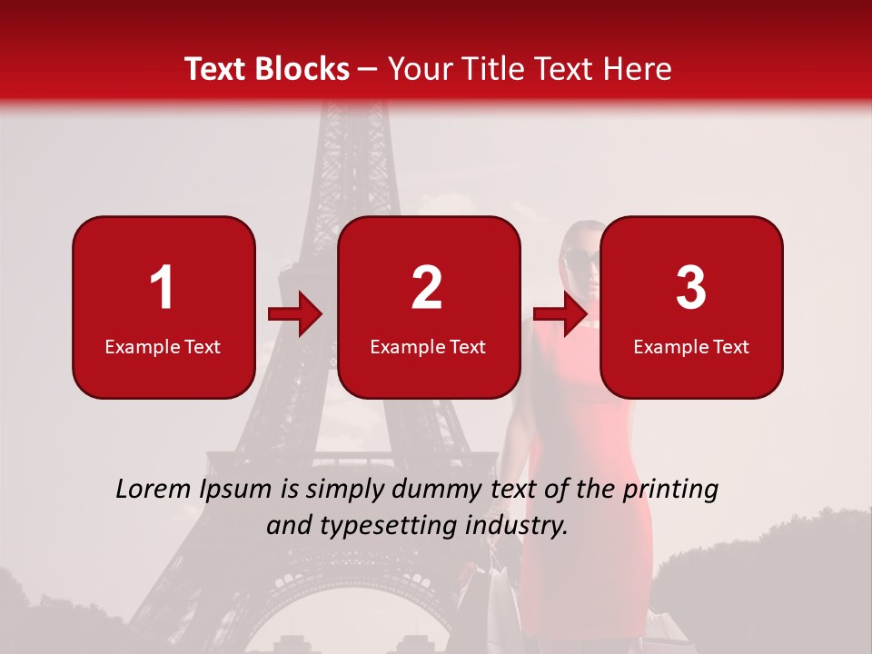 Rich Walk Dress PowerPoint Template