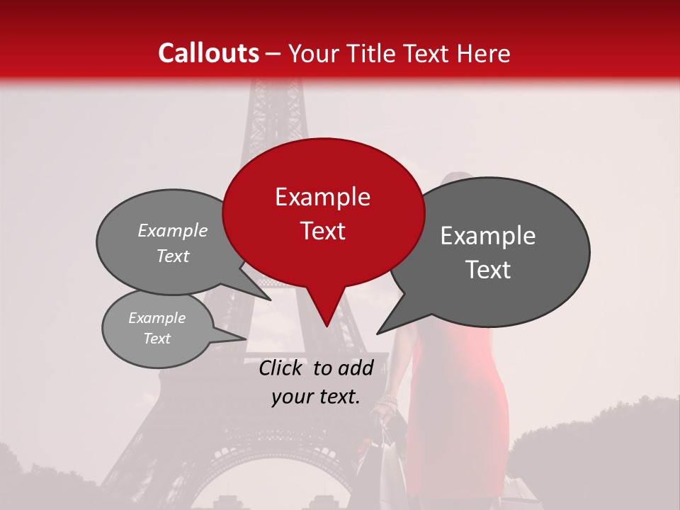 Rich Walk Dress PowerPoint Template