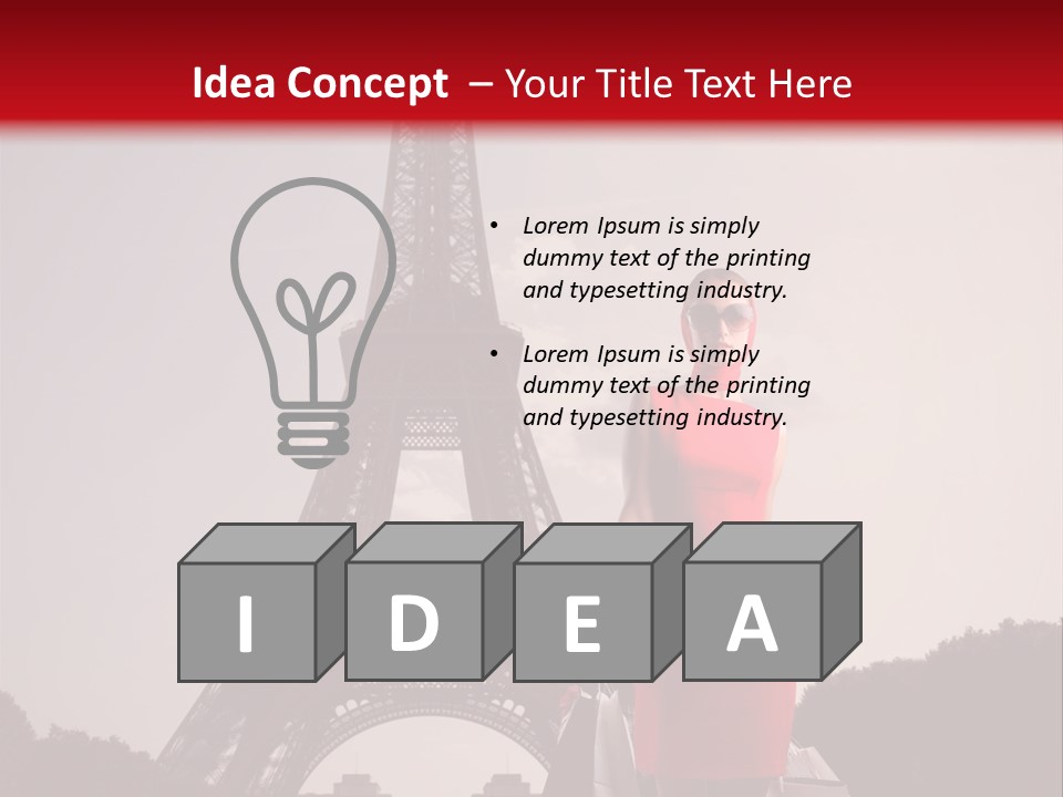 Rich Walk Dress PowerPoint Template