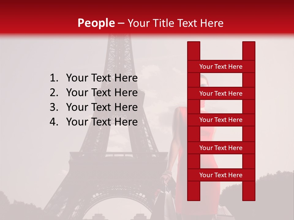 Rich Walk Dress PowerPoint Template