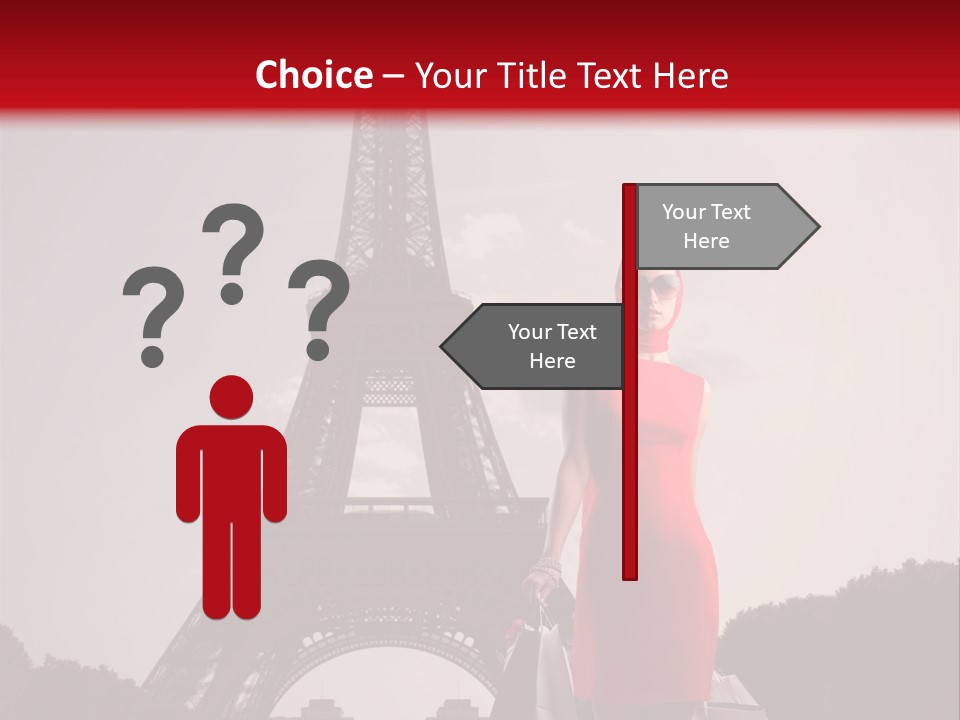 Rich Walk Dress PowerPoint Template