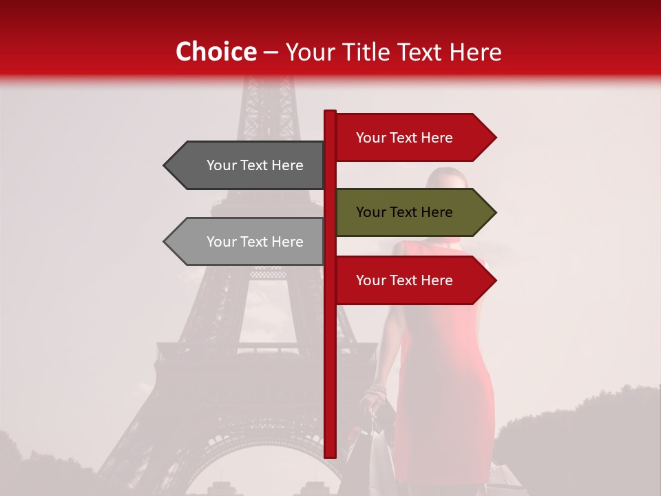 Rich Walk Dress PowerPoint Template