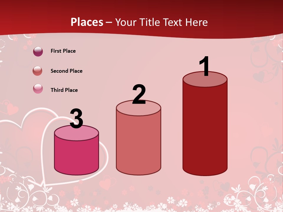 Heart Flower Holiday PowerPoint Template
