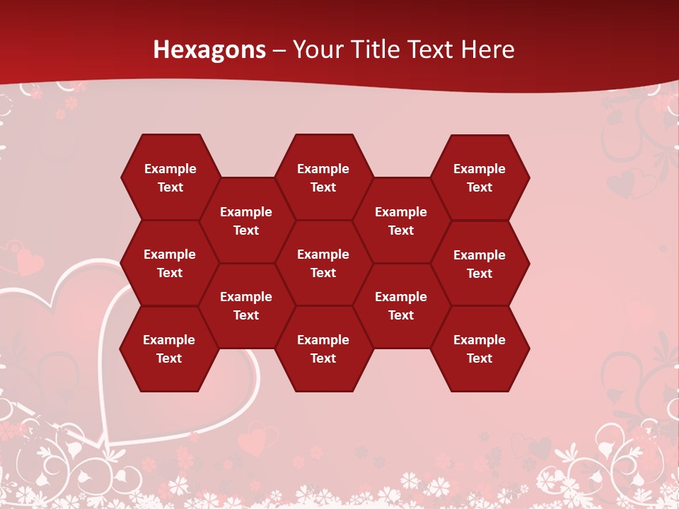 Heart Flower Holiday PowerPoint Template