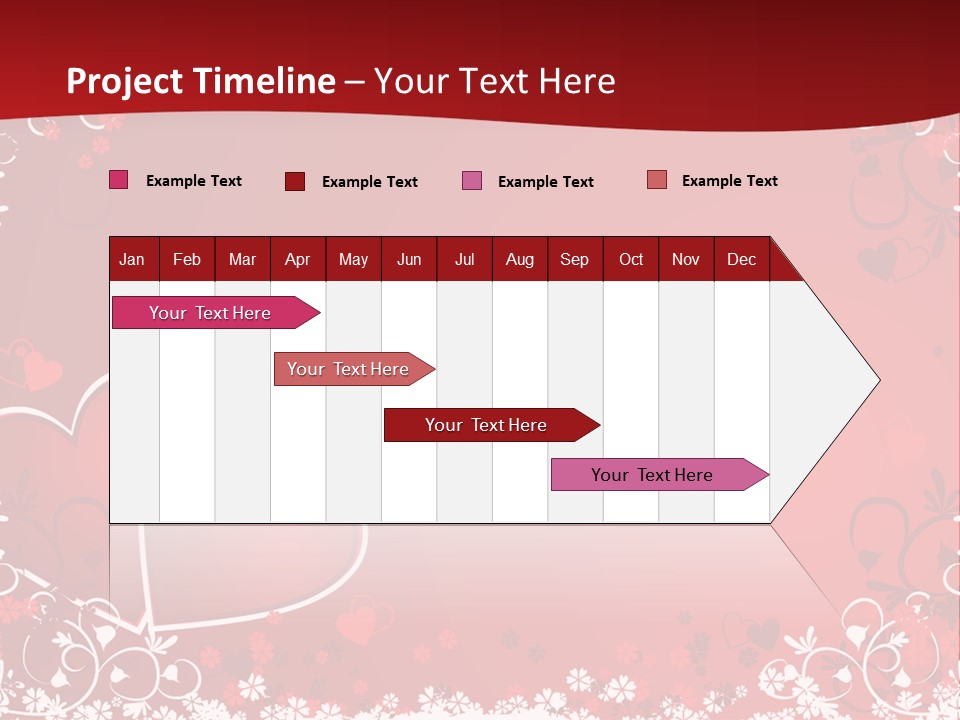 Heart Flower Holiday PowerPoint Template