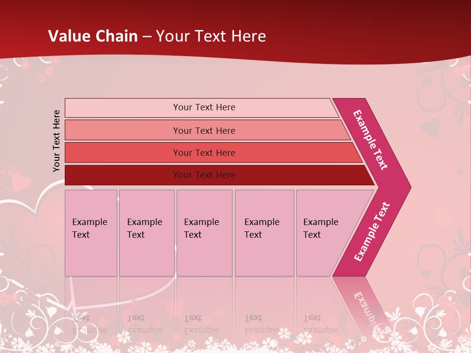 Heart Flower Holiday PowerPoint Template