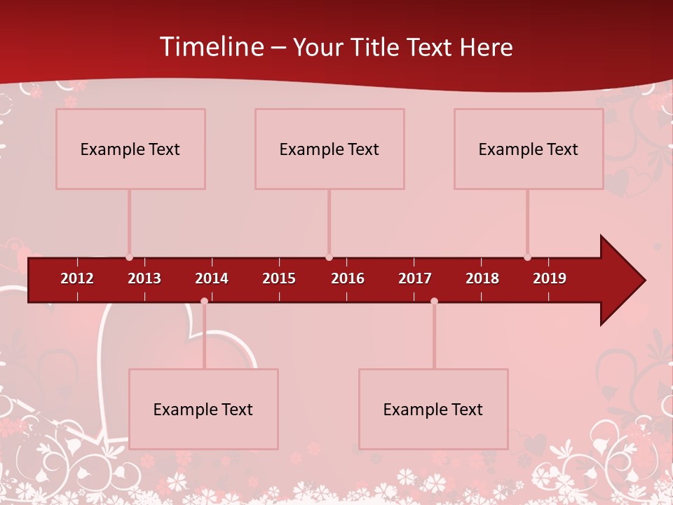 Heart Flower Holiday PowerPoint Template
