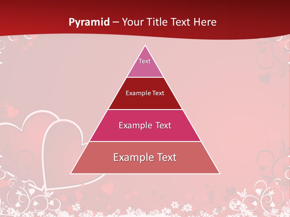 Heart Flower Holiday PowerPoint Template