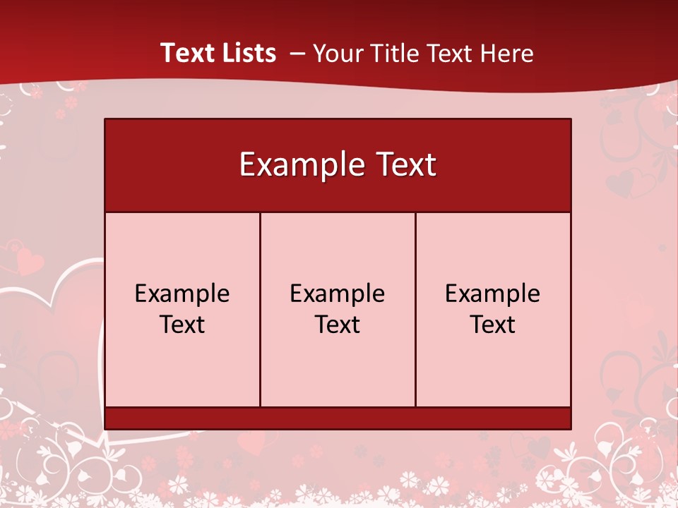 Heart Flower Holiday PowerPoint Template