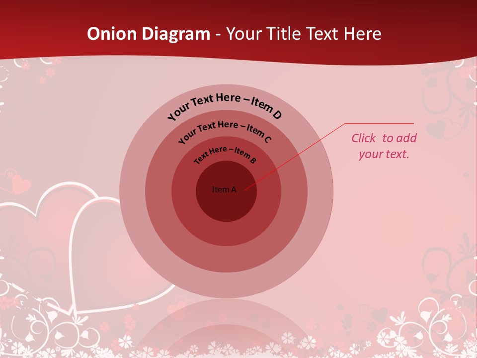 Heart Flower Holiday PowerPoint Template