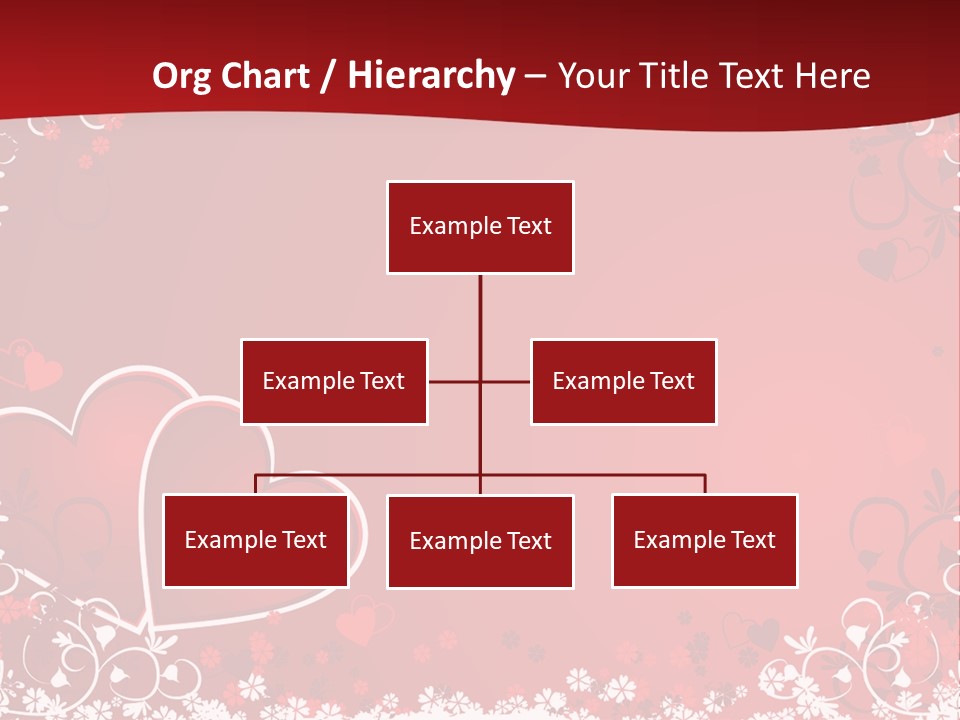 Heart Flower Holiday PowerPoint Template