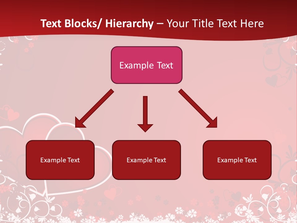 Heart Flower Holiday PowerPoint Template