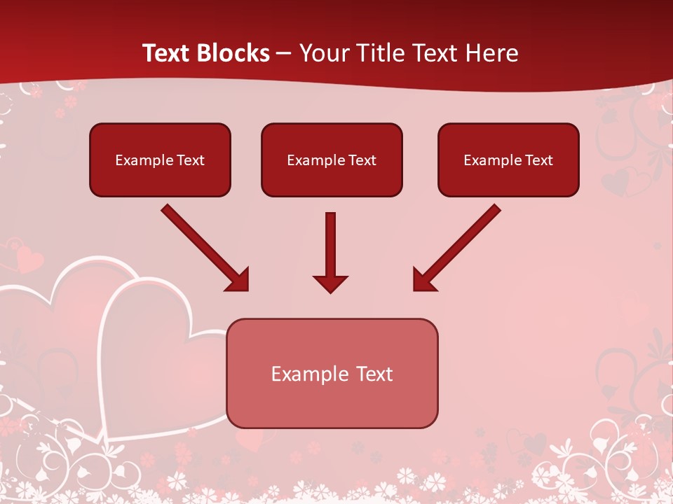 Heart Flower Holiday PowerPoint Template