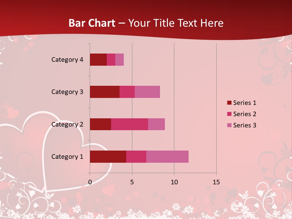 Heart Flower Holiday PowerPoint Template