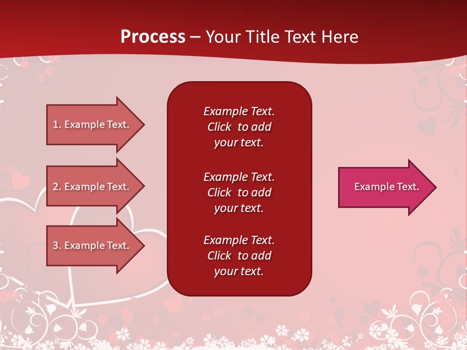 Heart Flower Holiday PowerPoint Template