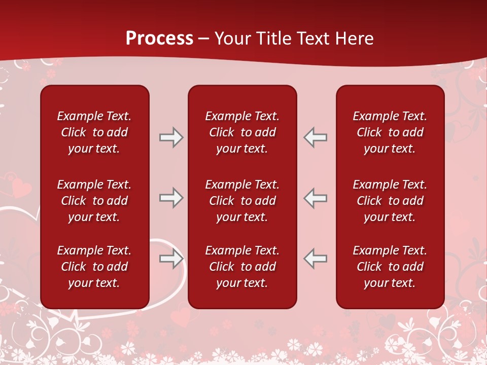 Heart Flower Holiday PowerPoint Template