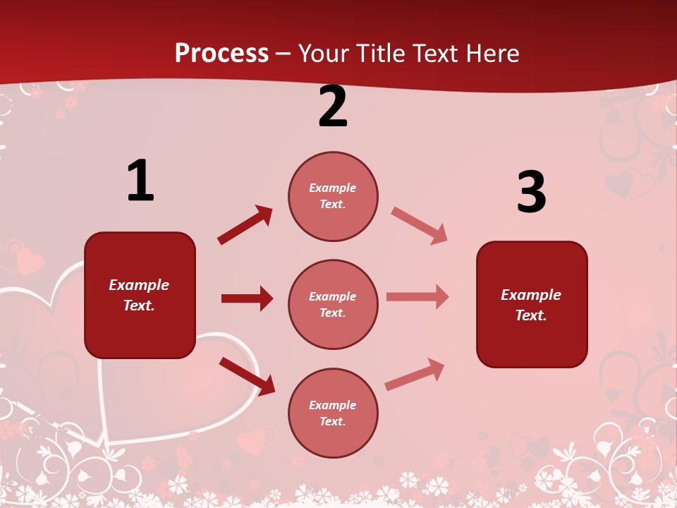 Heart Flower Holiday PowerPoint Template