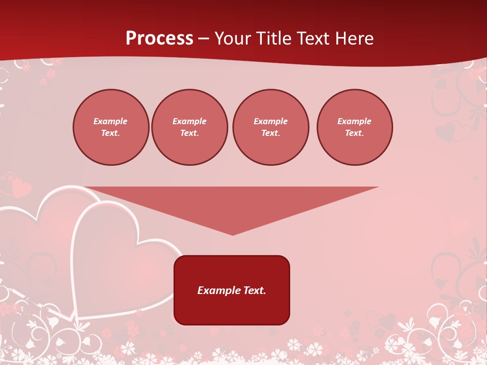 Heart Flower Holiday PowerPoint Template