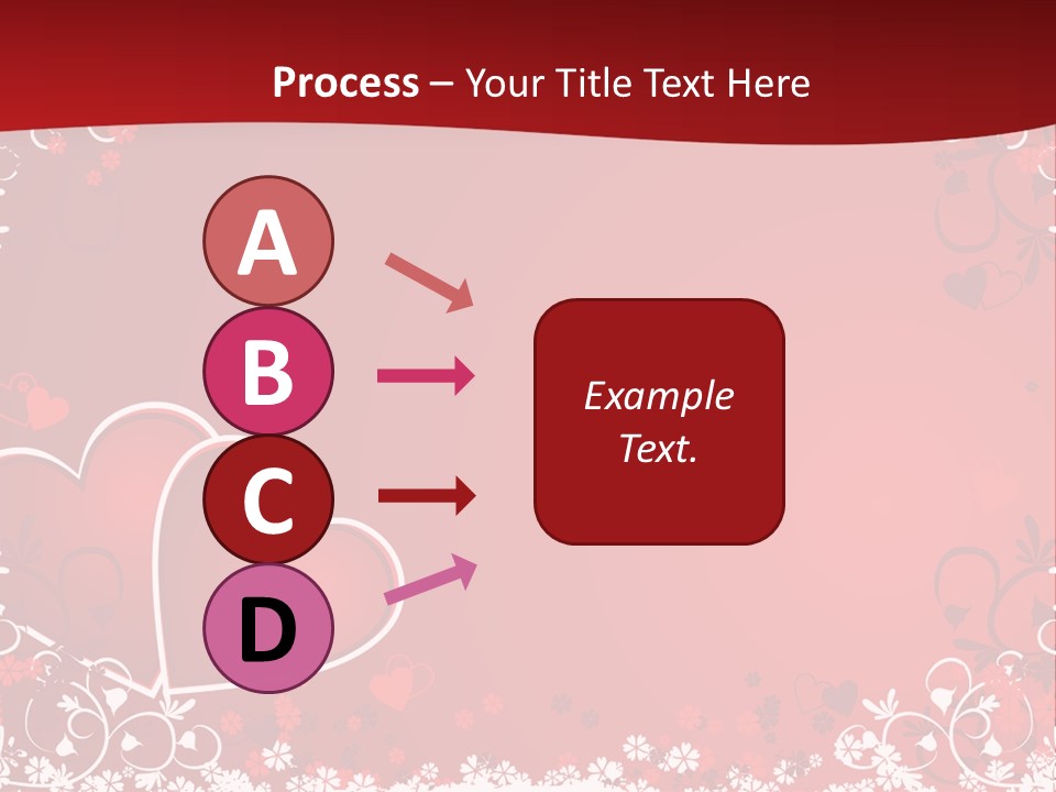 Heart Flower Holiday PowerPoint Template