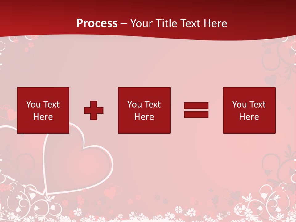 Heart Flower Holiday PowerPoint Template
