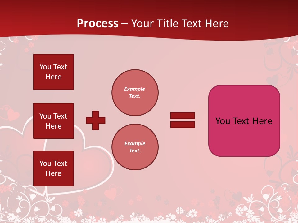 Heart Flower Holiday PowerPoint Template