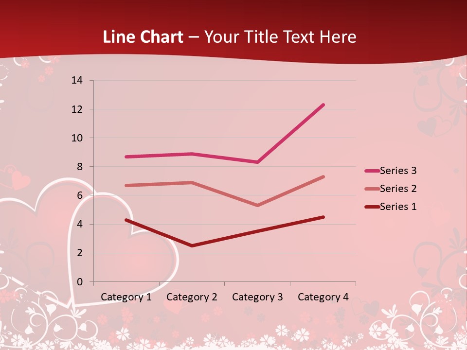 Heart Flower Holiday PowerPoint Template