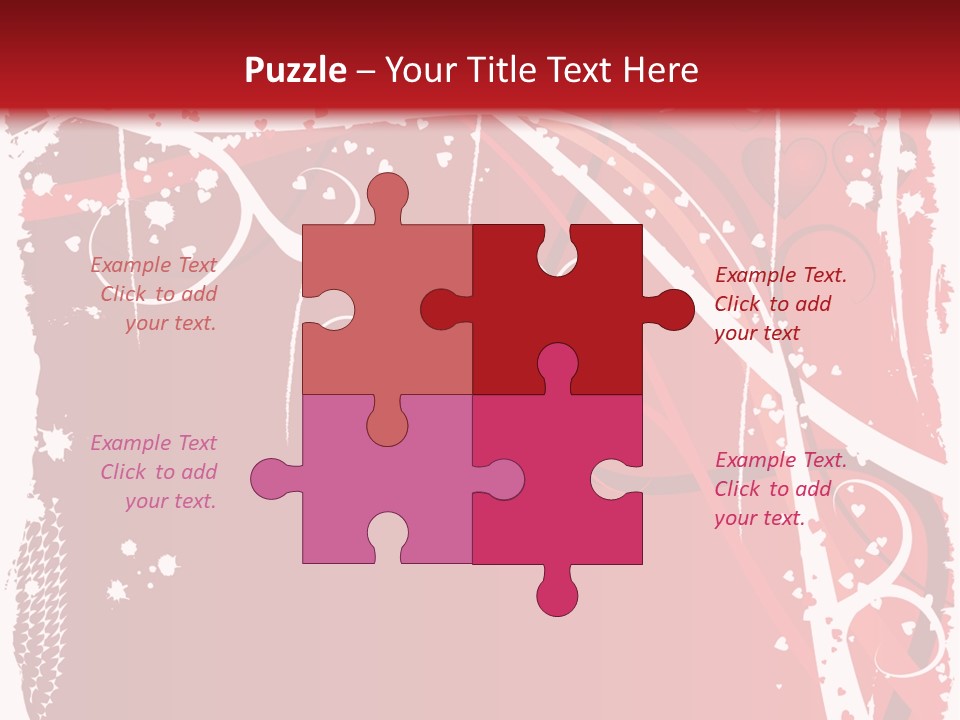 Wedding Holiday Illustration PowerPoint Template