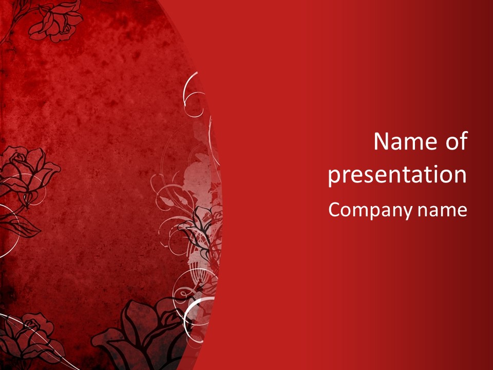 Dirty Thought Silhouette PowerPoint Template