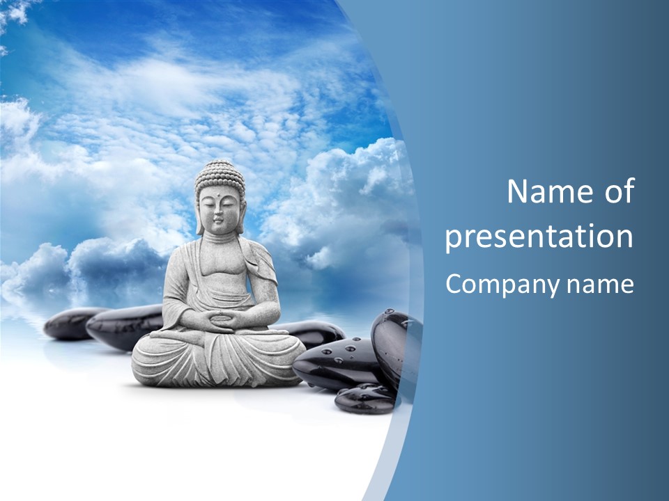 Relaxation Ciel Religion PowerPoint Template