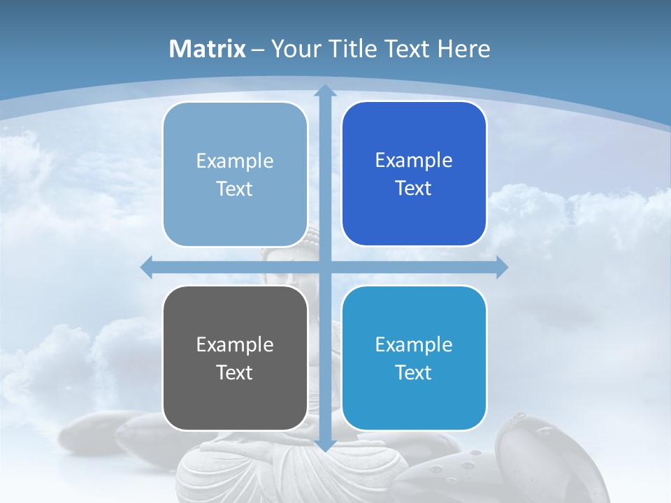 Relaxation Ciel Religion PowerPoint Template