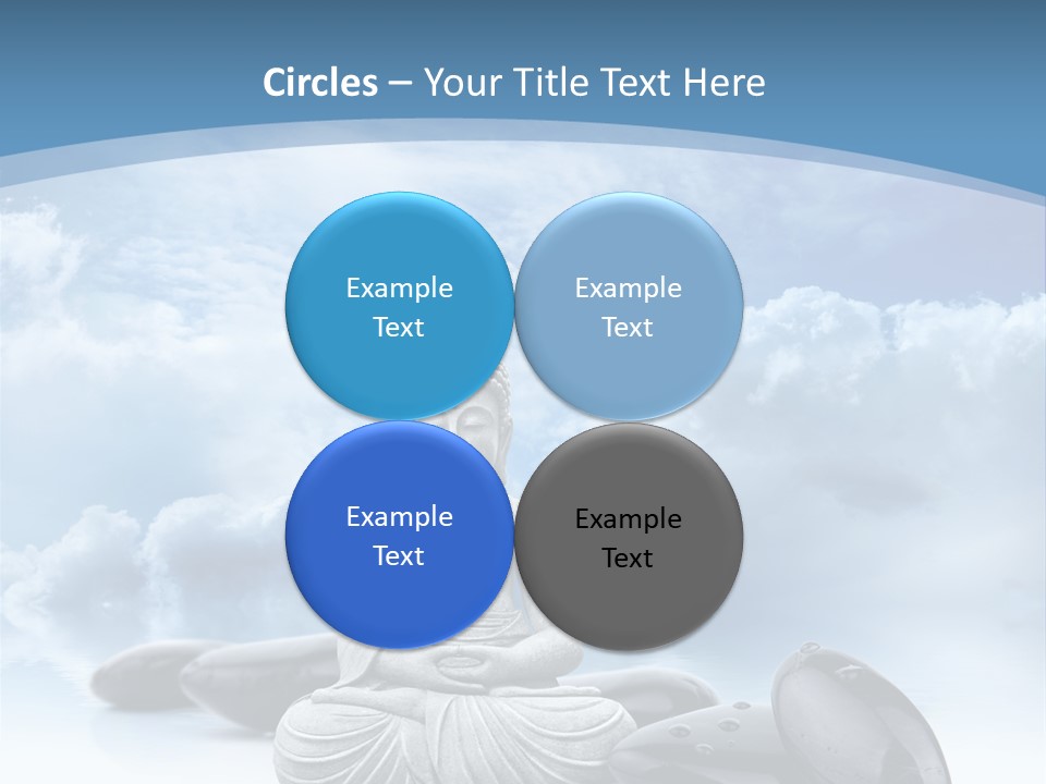 Relaxation Ciel Religion PowerPoint Template