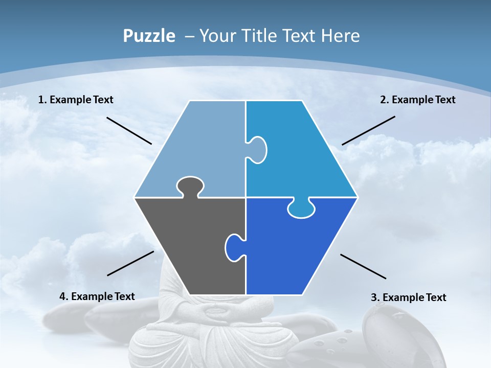 Relaxation Ciel Religion PowerPoint Template