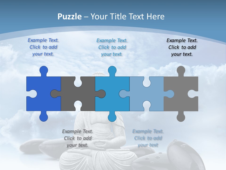 Relaxation Ciel Religion PowerPoint Template