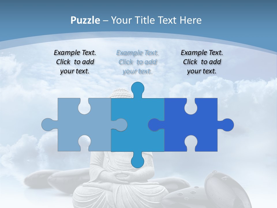 Relaxation Ciel Religion PowerPoint Template