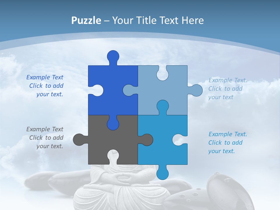 Relaxation Ciel Religion PowerPoint Template