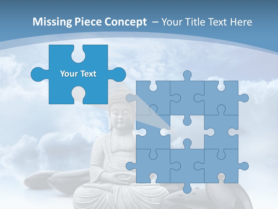 Relaxation Ciel Religion PowerPoint Template