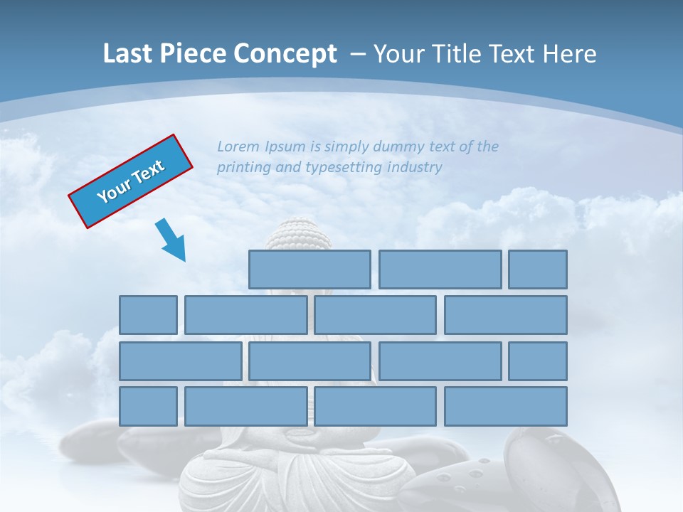 Relaxation Ciel Religion PowerPoint Template