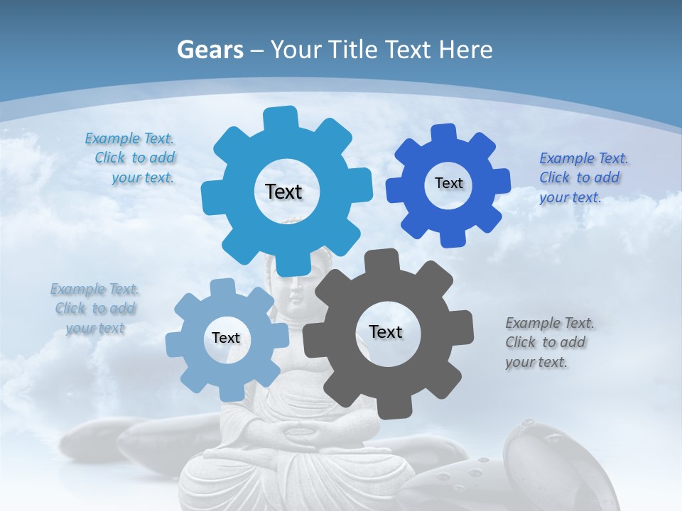 Relaxation Ciel Religion PowerPoint Template