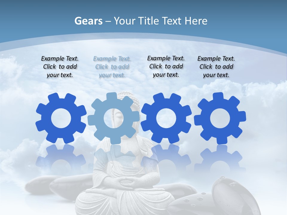 Relaxation Ciel Religion PowerPoint Template