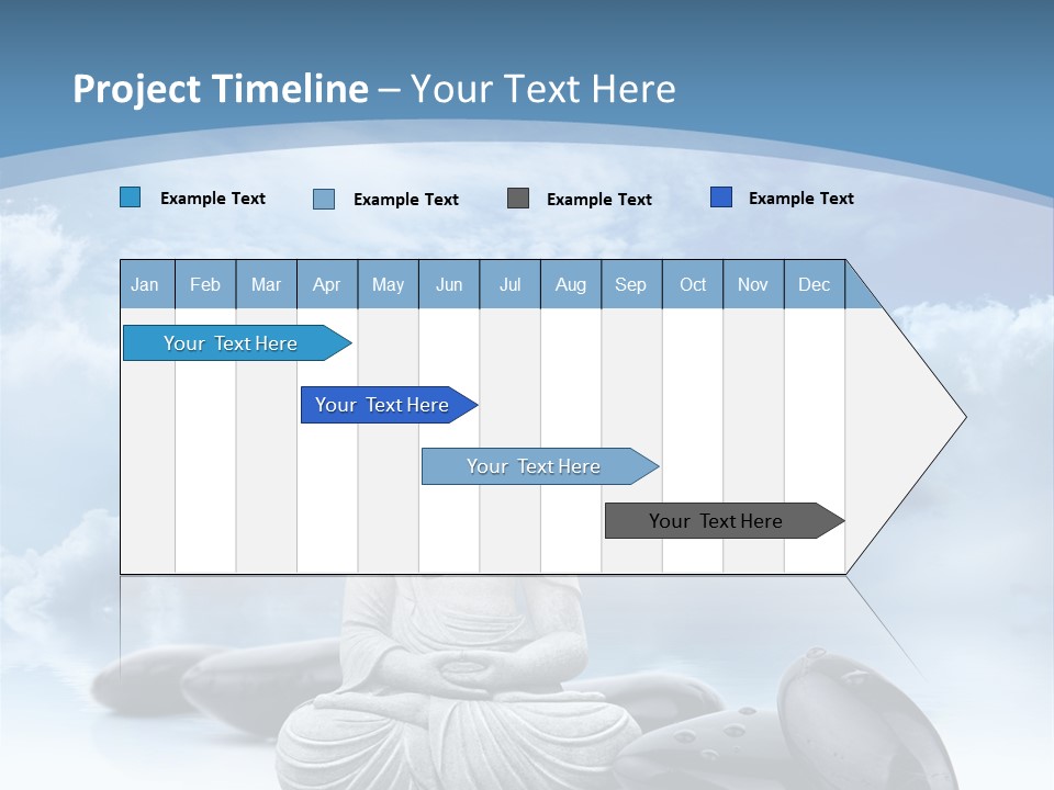 Relaxation Ciel Religion PowerPoint Template