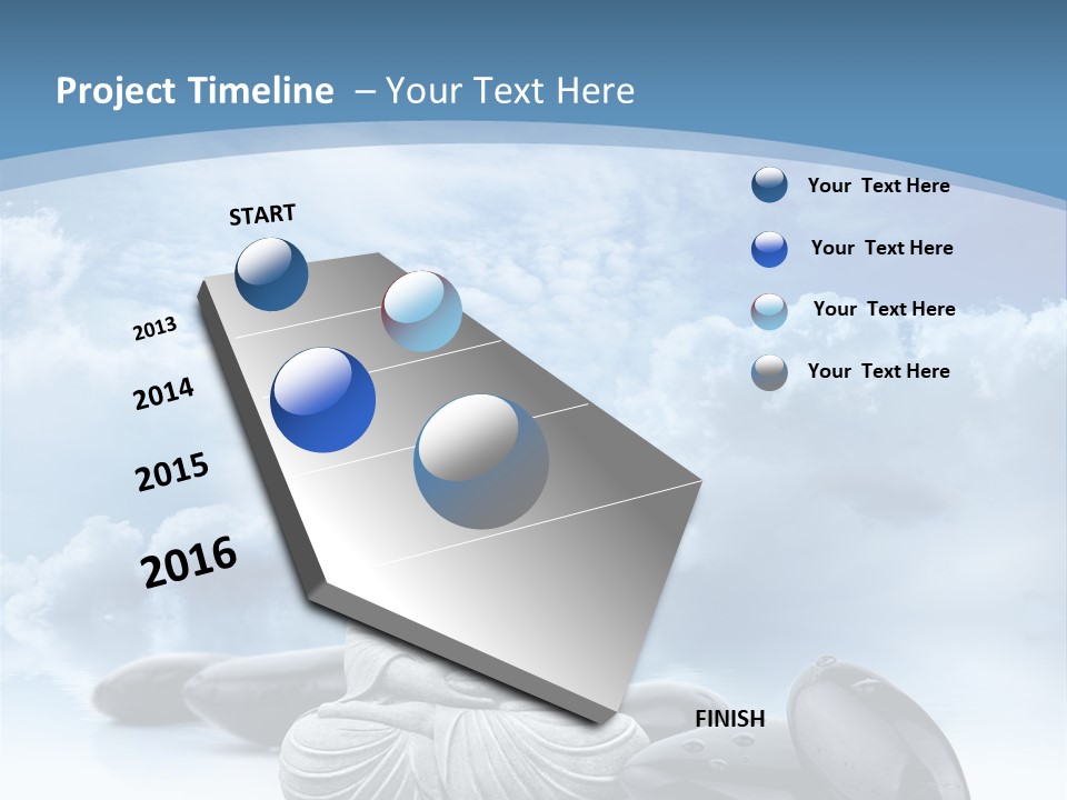 Relaxation Ciel Religion PowerPoint Template