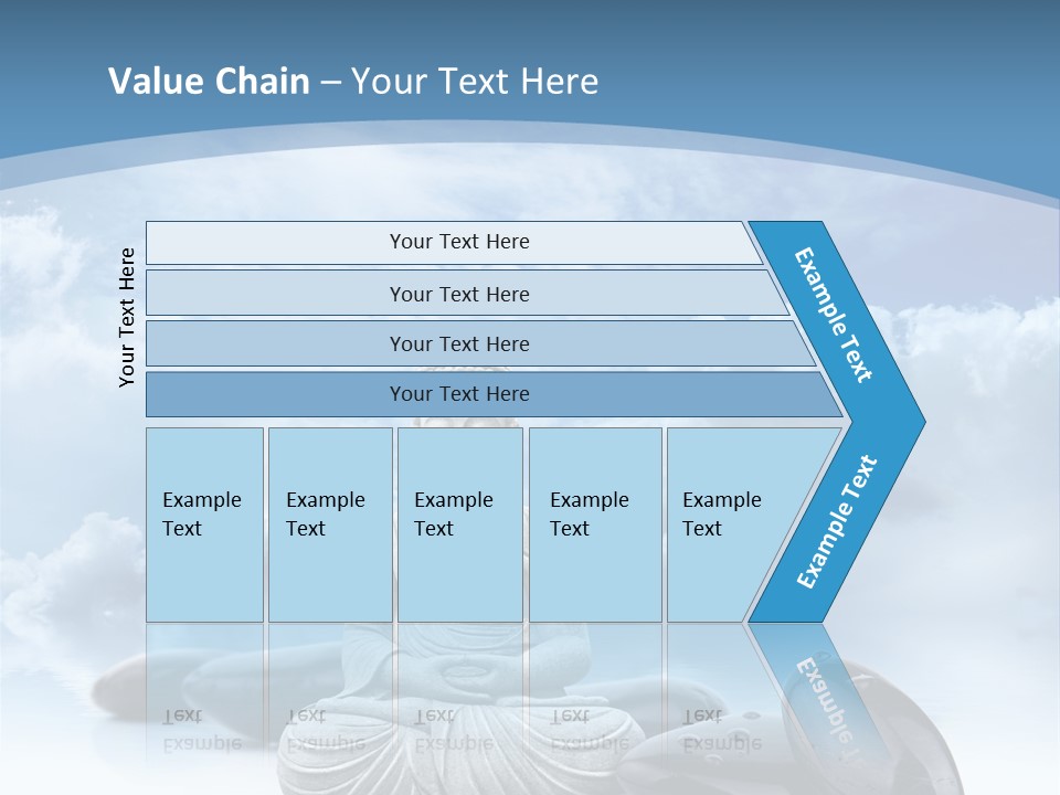 Relaxation Ciel Religion PowerPoint Template