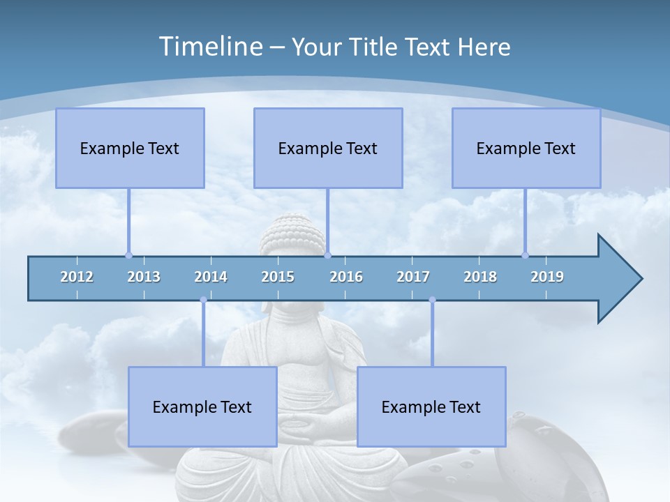 Relaxation Ciel Religion PowerPoint Template