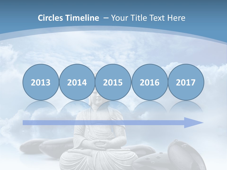 Relaxation Ciel Religion PowerPoint Template