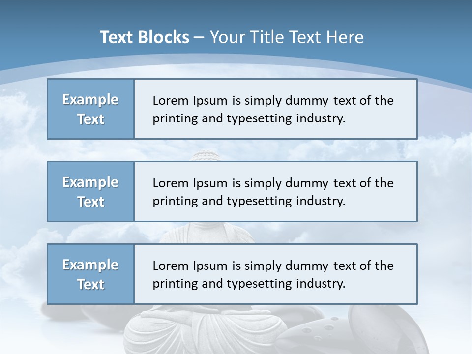 Relaxation Ciel Religion PowerPoint Template