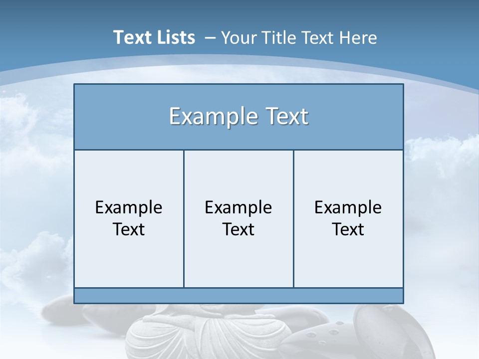 Relaxation Ciel Religion PowerPoint Template