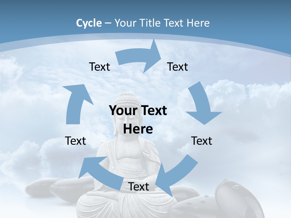 Relaxation Ciel Religion PowerPoint Template